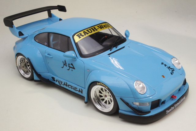 Porsche 993 (993) RWB Bodykit Shingen 2018, sininen
