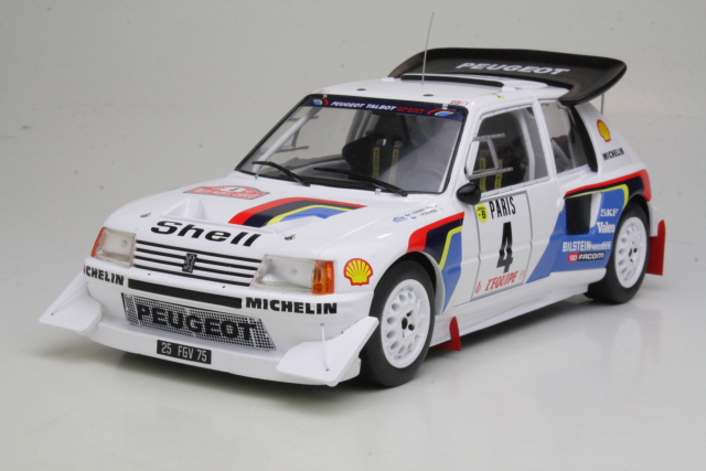 Peugeot 205 T16 E2, Monte Carlo 1986, J.Kankkunen, no.4