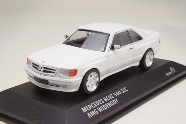 Mercedes 560SEC AMG (C126) Wide Body 1990, valkoinen