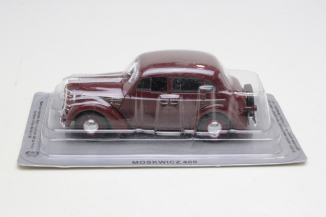 Moskvitch 400 1954, tummanpunainen