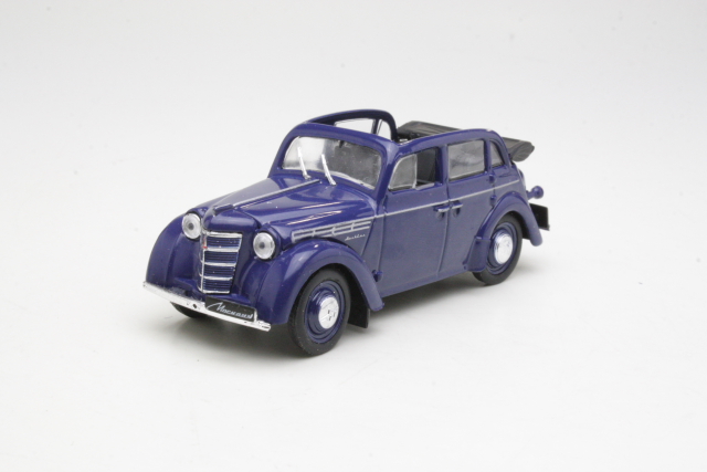 Moskvitch 400A Cabriolet 1949, tummansininen