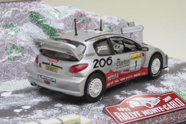Peugeot 206 WRC, Monte Carlo 2001, M.Grönholm, no.1