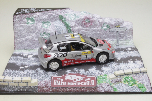 Peugeot 206 WRC, Monte Carlo 2001, M.Grönholm, no.1