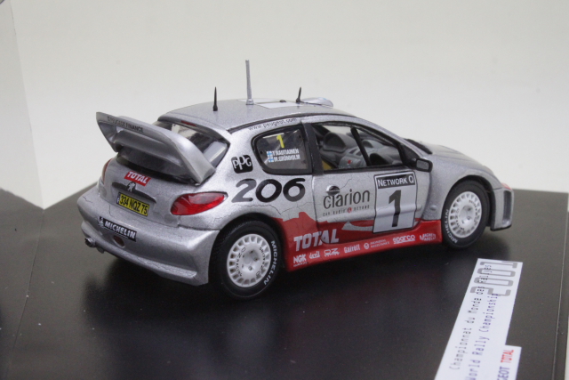 Peugeot 206 WRC, RAC 2001, M.Grönholm, no.1