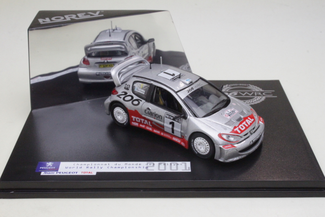Peugeot 206 WRC, RAC 2001, M.Grönholm, no.1
