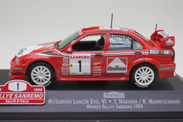 Mitsubishi Lancer Evo VI, San Remo 1999, T.Mäkinen, no.1