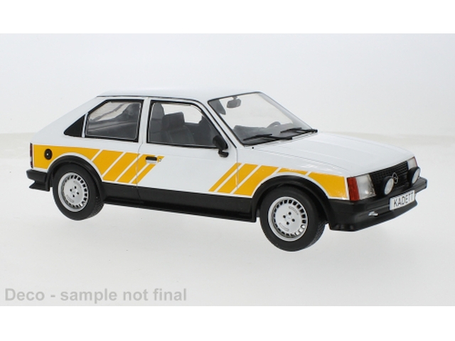 Opel Kadett D SR 1983, valkoinen/keltainen