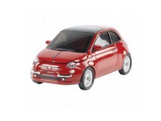 Fiat 500 2007 punainen. Johdoton optinen rullahiiri.