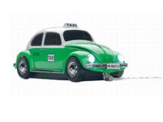 VW Beetle taxi. Wired optical mouse