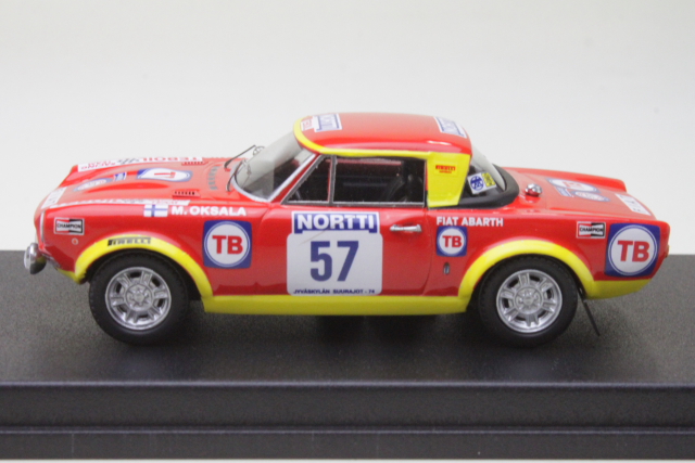Fiat 124 Abarth, Finland 1974, M.Oksala, no.57