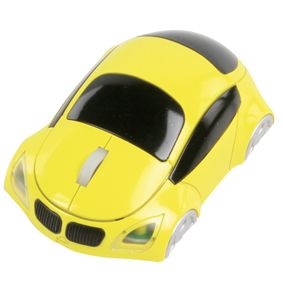 BMW yellow. Wireless optical mouse