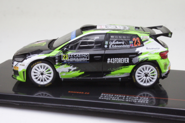 Skoda Fabia Rally2, Monte Carlo 2023, O.Solberg, no.23