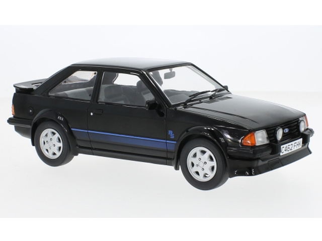 Ford Escort Mk3 RS Turbo 1985, musta