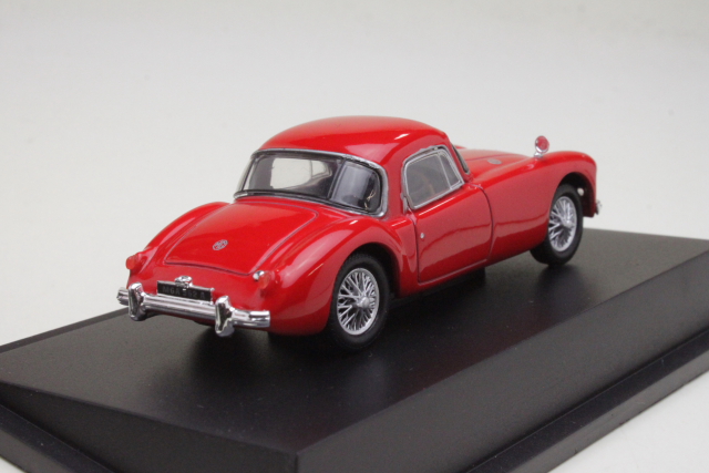 MG A Coupe, red