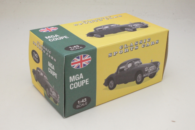 MG A Coupe, red