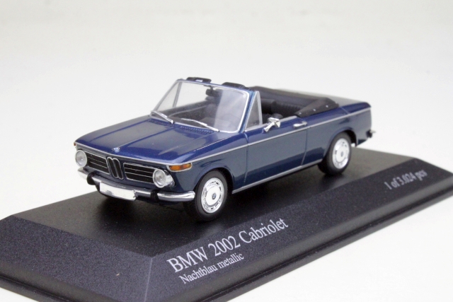 BMW 2002 Cabriolet 1971, sininen