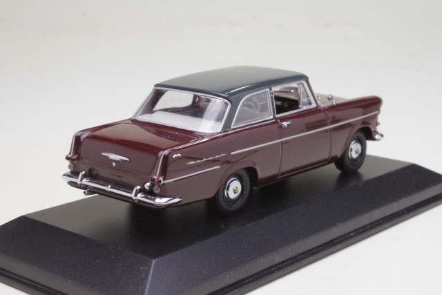 Opel Rekord P2 1960, tummanpunainen/harmaa