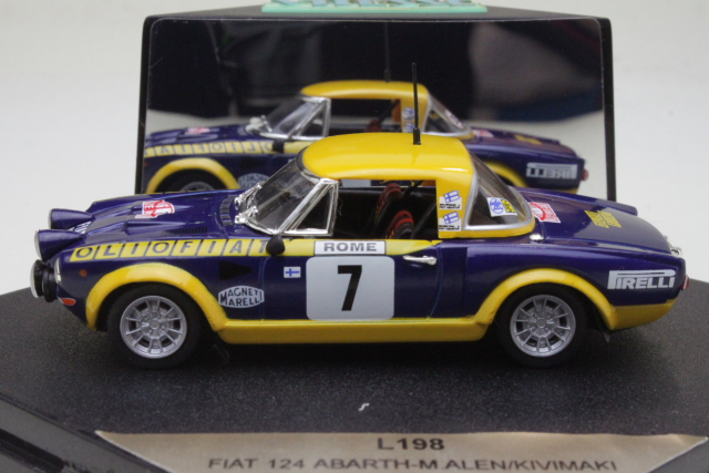 Fiat 124 Abarth, Monte Carlo 1976, M.Alen, no.7