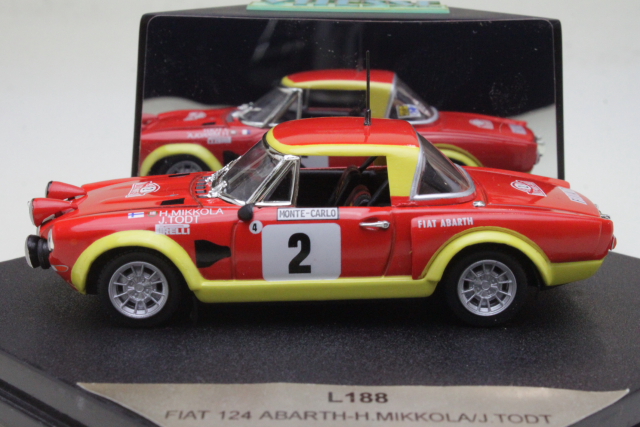 Fiat 124 Abarth, Monte Carlo 1975, H.Mikkola, no.2