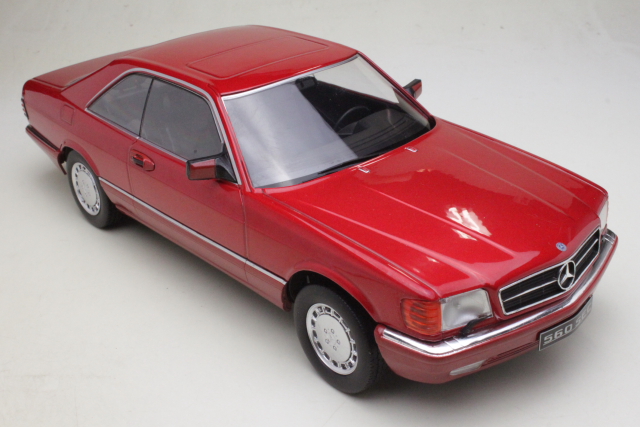 Mercedes 500 SEC (c126) Coupe 1985, punainen