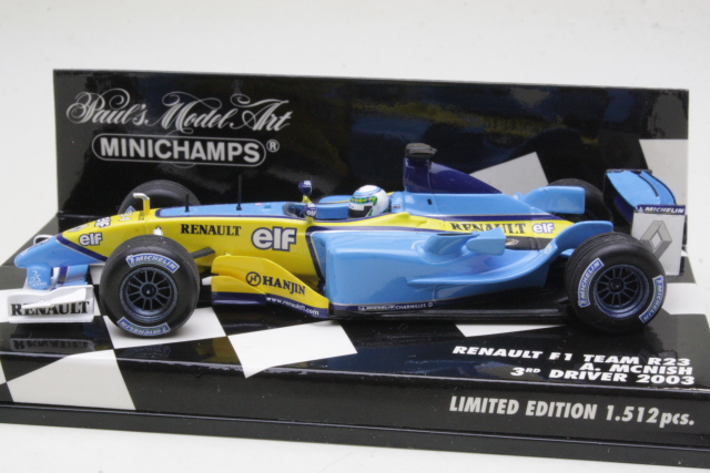 Renault R23, F1 3rd. driver 2003, A.McNish, no.34
