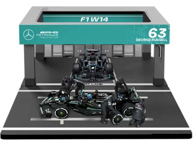 Mercedes W15, F1 2024, G.Russell, no.63 "Pit-Stop Diorama"