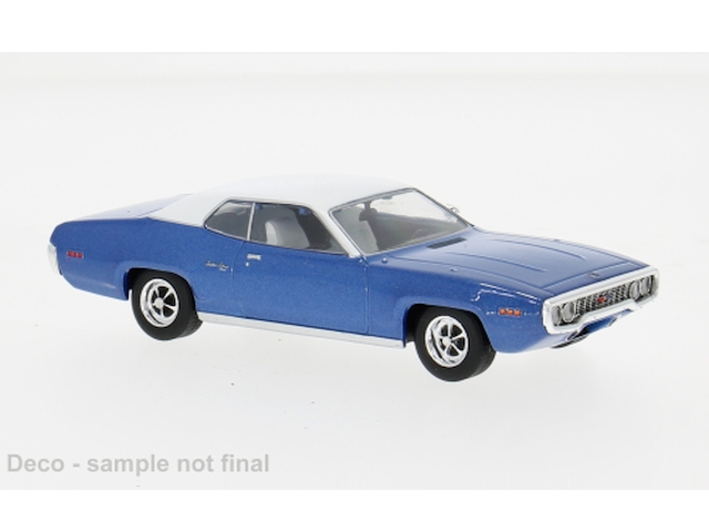 Plymouth Satellite Sebring Plus 1971, sininen/valkoinen