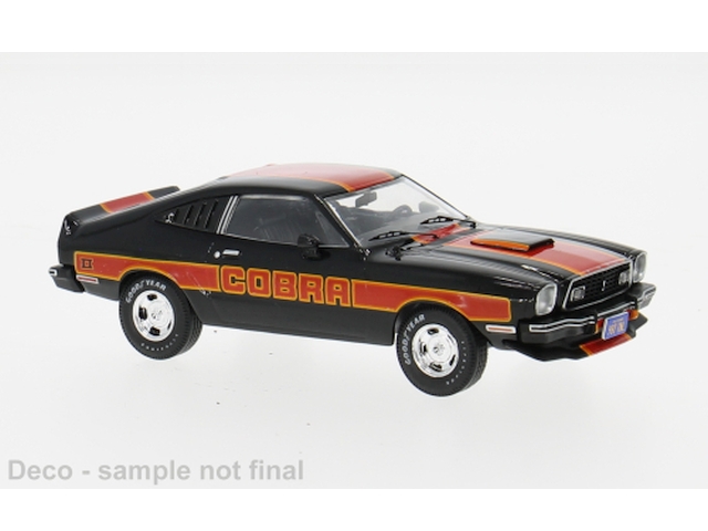 Ford Mustang II Cobra 1977, black/punainen