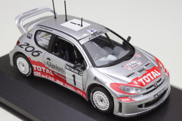 Peugeot 206 WRC, 1st. Great Britain 2001, M.Grönholm, no.1