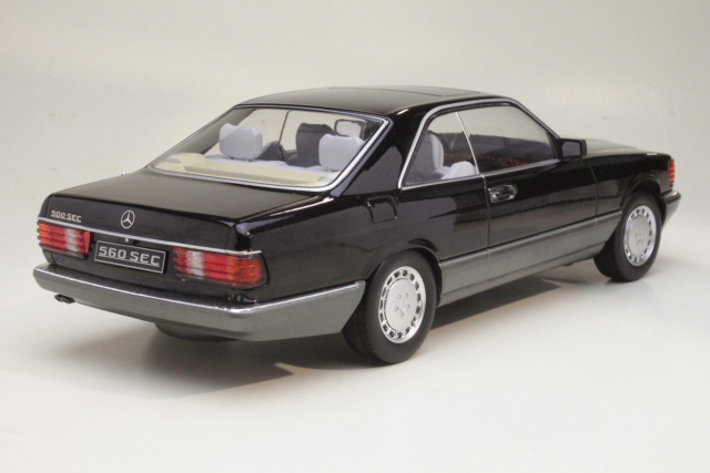 Mercedes 500 SEC (C126) 1985, musta