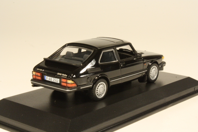 Saab 900 Turbo 16 Coupe 1991, musta - Sulje napsauttamalla kuva