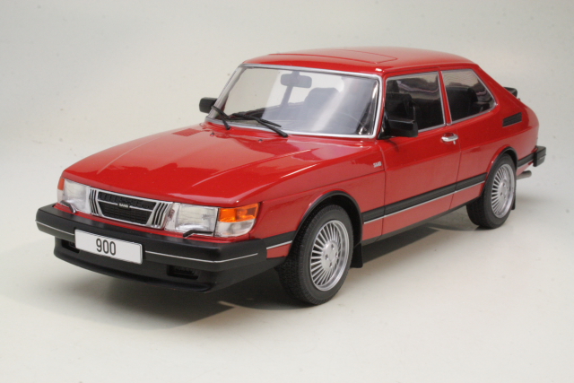 Saab 900 Turbo 1981, red