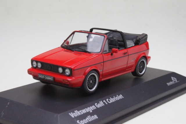 VW Golf 1 Sportline Cabriolet 1992, punainen
