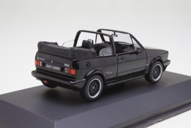 VW Golf 1 Sportline Cabriolet 1992, musta