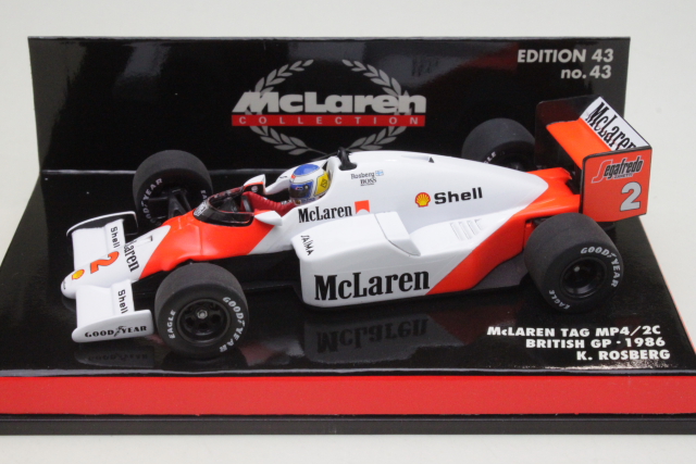 McLaren MP4/2C, British GP 1986, K.Rosberg, no.2