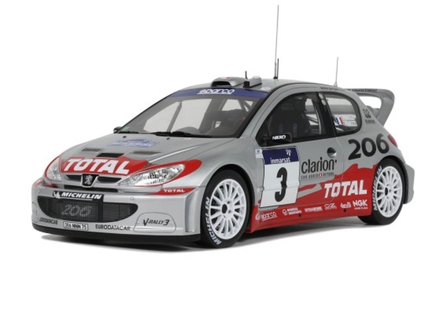 Peugeot 206 WRC, Tour de Corse 2002, G.Panizzi, no.3