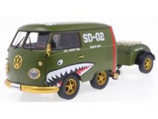 VW T1 Van Kool Combi with Trailer 1950, vihreä