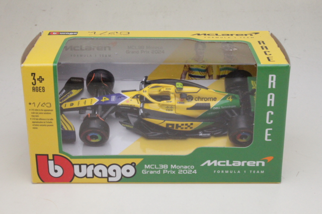 McLaren MCL38, GP Monaco 2024, L.Norris, no.4