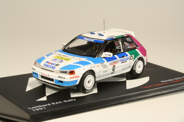 Mazda 323 GTX 4WD, RAC 1991, T.Mäkinen, no.9
