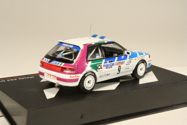 Mazda 323 GTX 4WD, RAC 1991, T.Mäkinen, no.9