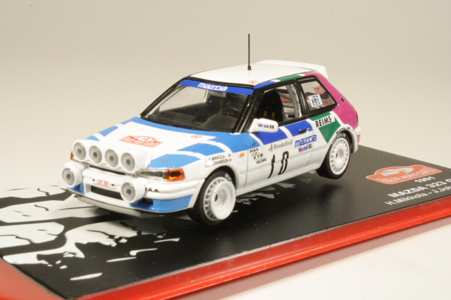 Mazda 323 GTX 4WD, Monte Carlo 1991, H.Mikkola, no.10