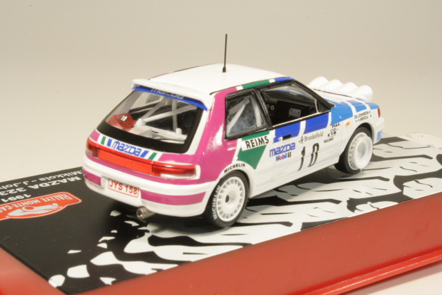 Mazda 323 GTX 4WD, Monte Carlo 1991, H.Mikkola, no.10