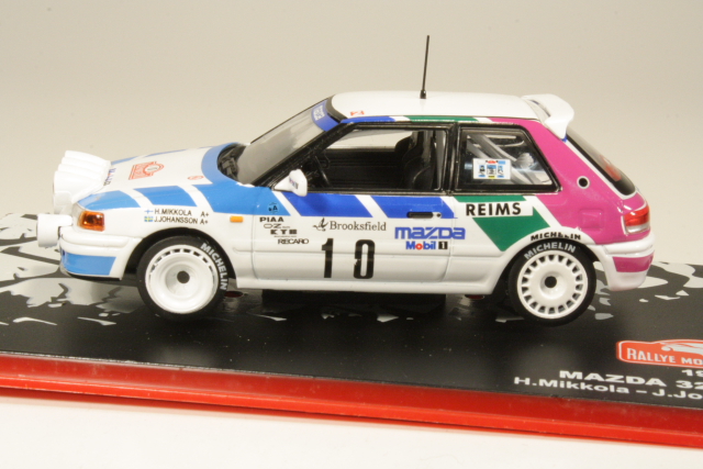 Mazda 323 GTX 4WD, Monte Carlo 1991, H.Mikkola, no.10