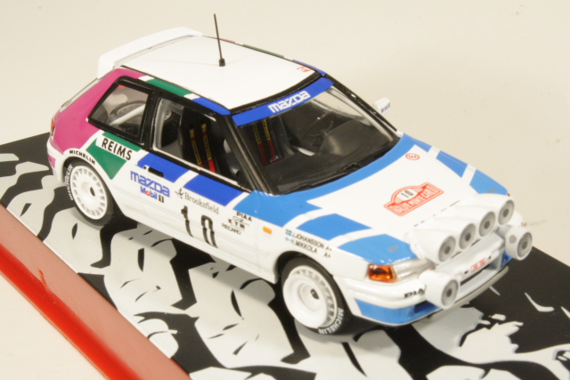 Mazda 323 GTX 4WD, Monte Carlo 1991, H.Mikkola, no.10