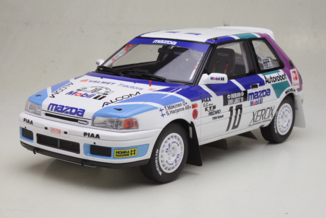 Mazda 323 GTX Gr.A, Finland 1991, T.Mäkinen, no.10