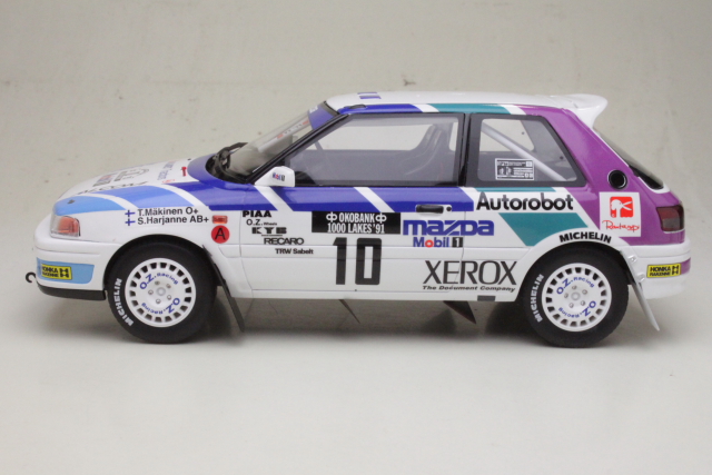 Mazda 323 GTX Gr.A, Finland 1991, T.Mäkinen, no.10