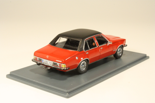 Opel Commodore B 4d 1973, punainen/musta