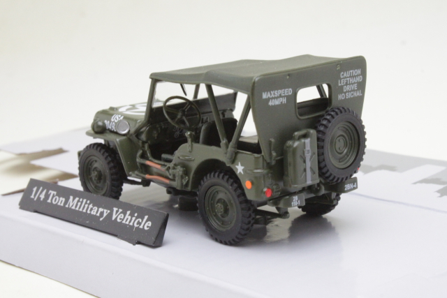 Jeep Willys 4x4 W Soft Top, tummanvihreä