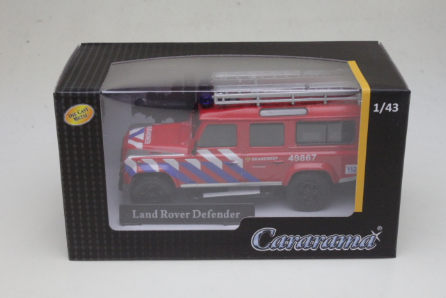 Land Rover Defender Fire Department, punainen/sininen