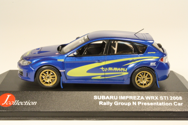 Subaru Impreza WRX STi Gr.N, Presentation 2008, sininen
